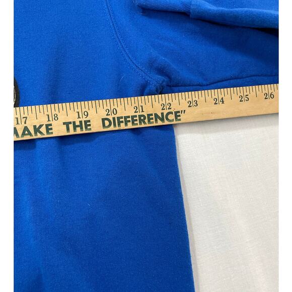 Vintage Painted Horse Native American Tribal Sweatshirt size L Blue - Picture 6 of 9